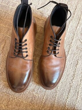 Brooks Brothers Tan/Brown Leather Chukka Boots